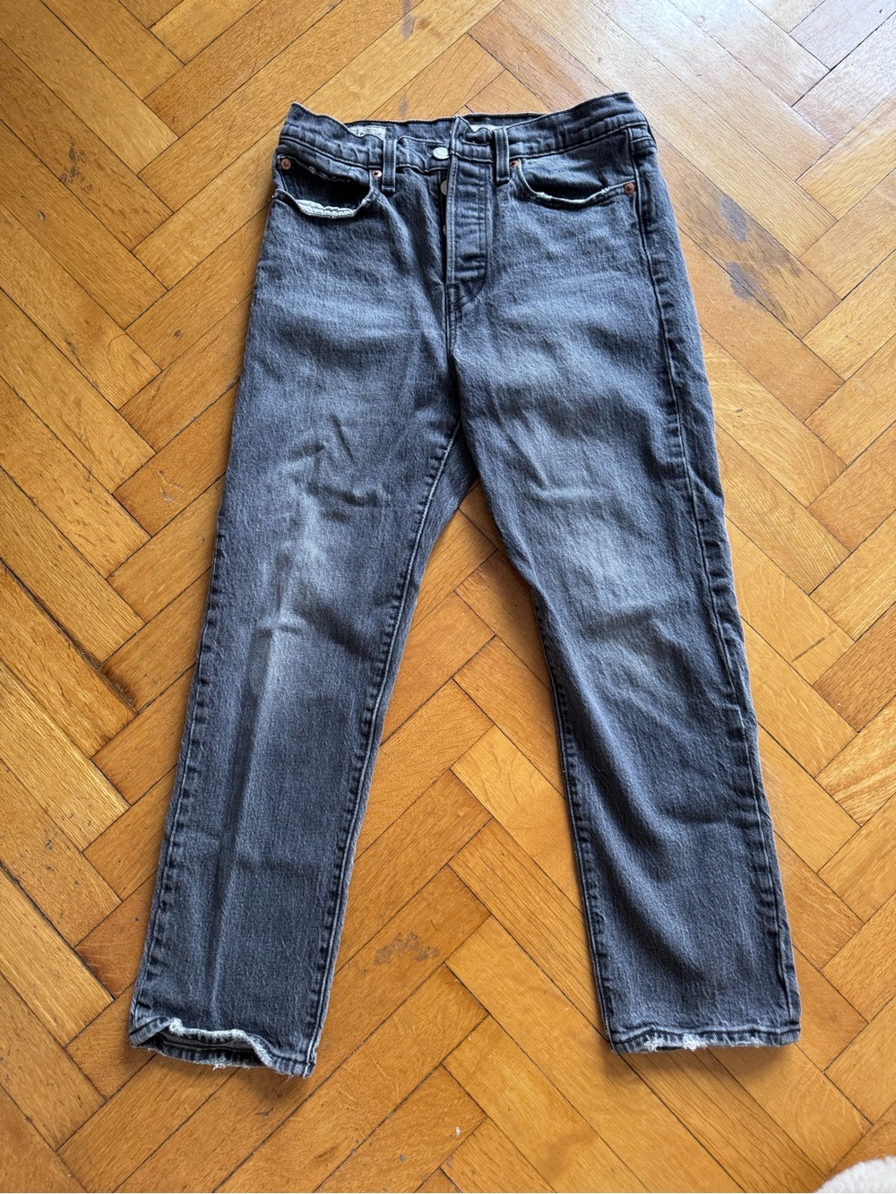 Levi’s Wedgie Straight Jeans Gray 27